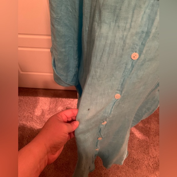 OS 100% Italian Linen Tunic - Picture 4 of 7